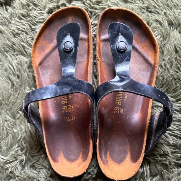 Birkenstock Gizeh Black 39 Women's size 8 - Picture 1 of 9